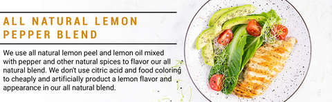 All-natural lemon pepper blend