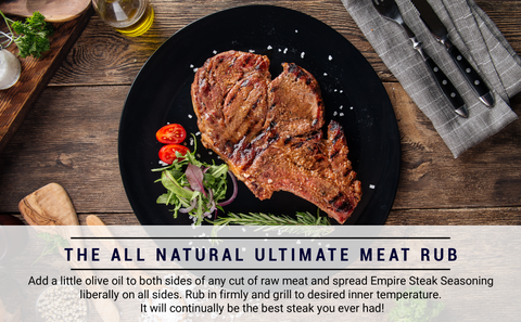 All-natural meat rub