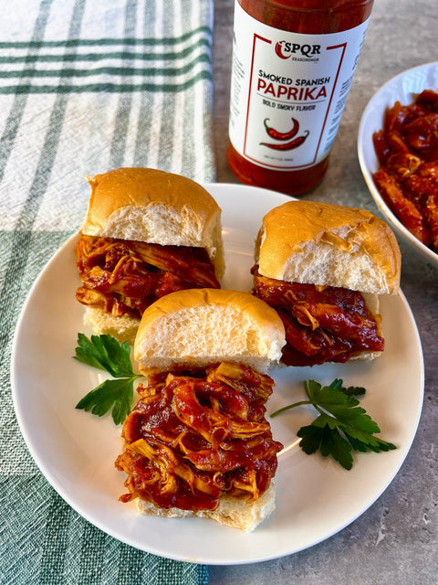 Spanish smoked paprika used to season meat