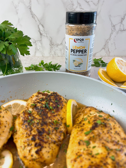 Lemon and pepper seasoning for delicious food