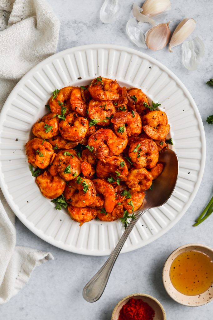 Garlic Shrimp With Smoked Paprika & Honey