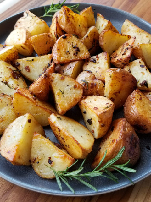 Himalayan Pink Salt & MSG-Seasoned Crispy Roasted Potatoes