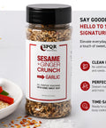 Sesame ginger crunch spice packs perfect heat