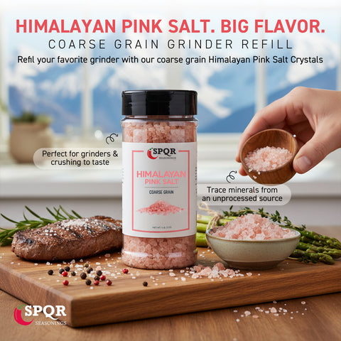 Himalayan Pink Salt - Coarse Grain - Grinder Refill XL 1.2 lb.
