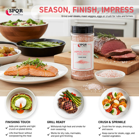 Himalayan Pink Salt - Coarse Grain - Grinder Refill XL 1.2 lb.