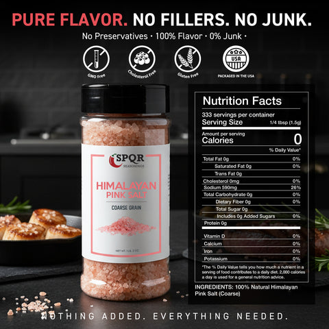 Himalayan Pink Salt - Coarse Grain - Grinder Refill XL 1.2 lb.