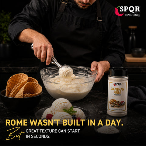 SPQR Seasonings Food-Grade Xanthan Gum Powder, Gluten-Free, Non-GMO, 9 oz