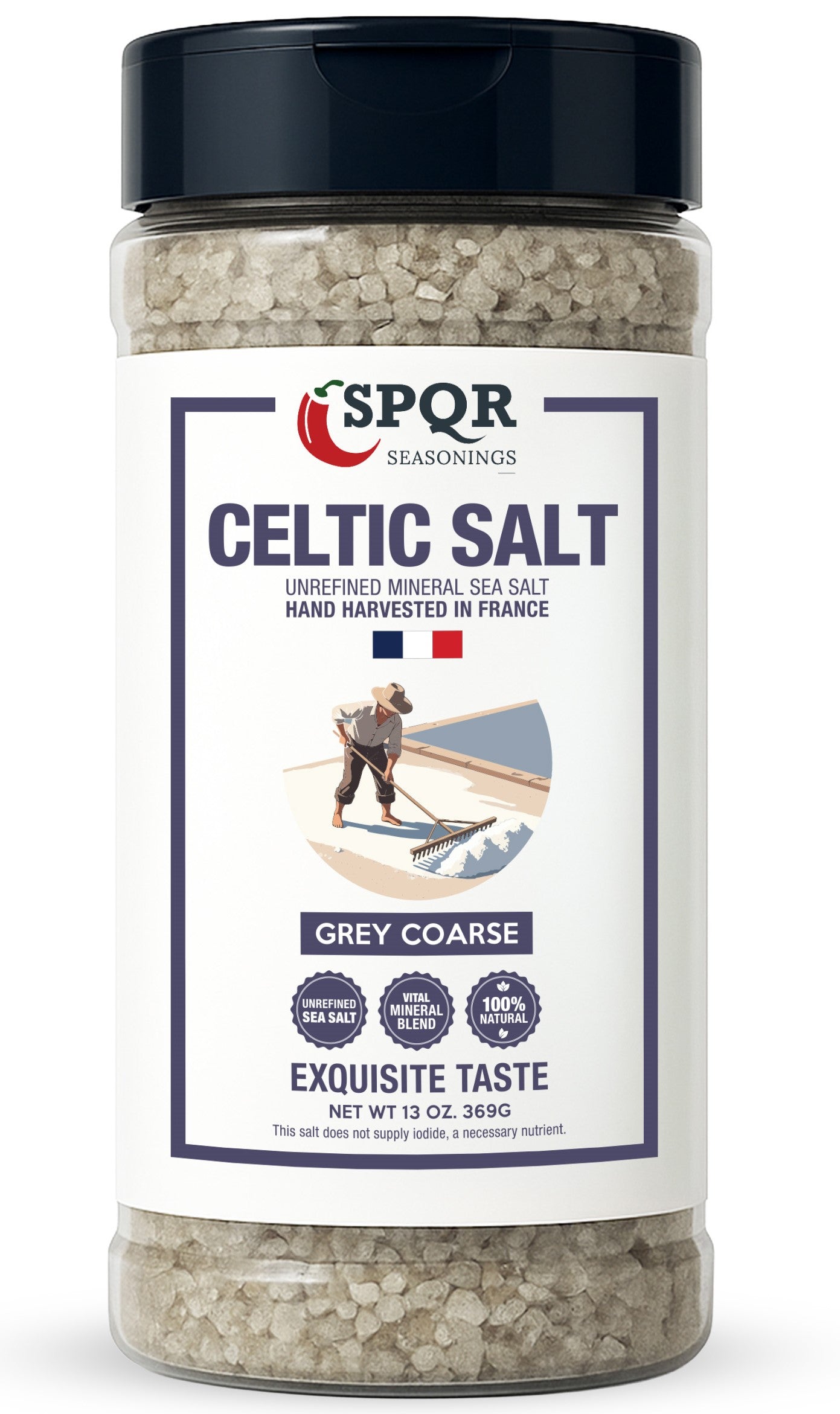 その他 salt Celtic Salt (13oz) | Unrefined Grey Celtic Sea Salt for Cooking