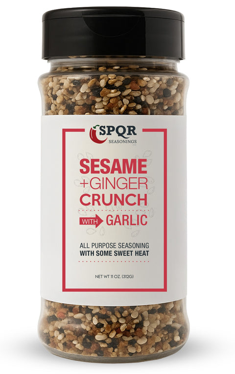 Sesame Ginger Crunch All Purpose Seasoning Blend With A Kick of Sweet Heat